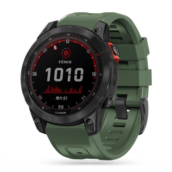 Tech-Protect IconBand csereszíj Garmin Fenix 5 / Garmin Fenix 6 / Garmin Fenix 6 Pro / Garmin Fenix 7 - zöld