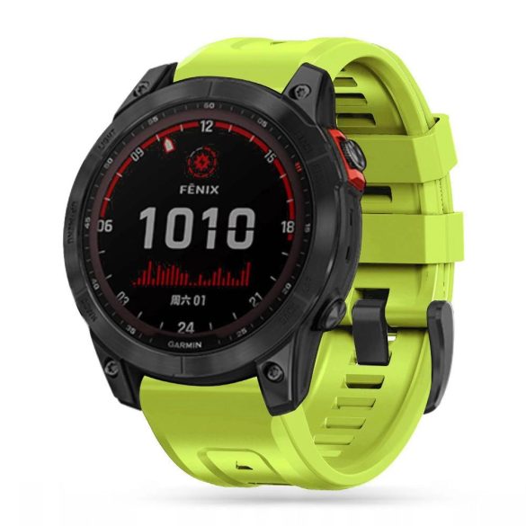 Tech-Protect IconBand csereszíj Garmin Fenix ​​3 / 5X / 3HR / 5X Plus / 6X / 6X Pro / 7X - zöld