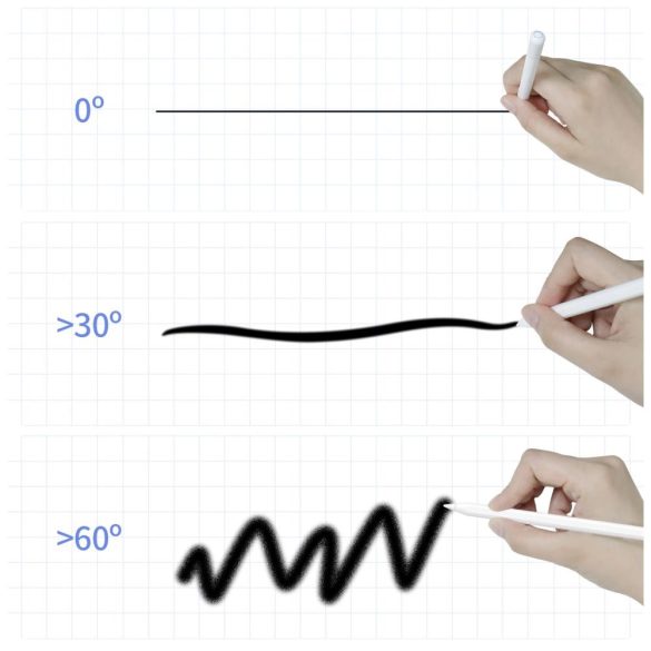 Tech-Protect Digital Magnetic Stylus Pen 2 aktív érintőceruza iPad-hez - fehér