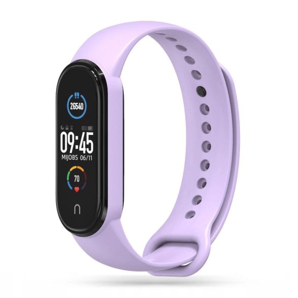 Tech-Protect IconBand csereszíj Xiaomi Mi Band 5 / Xiaomi Mi Band 6 / Xiaomi Mi Band 7 / Xiaomi Mi Band 7 NFC - lila