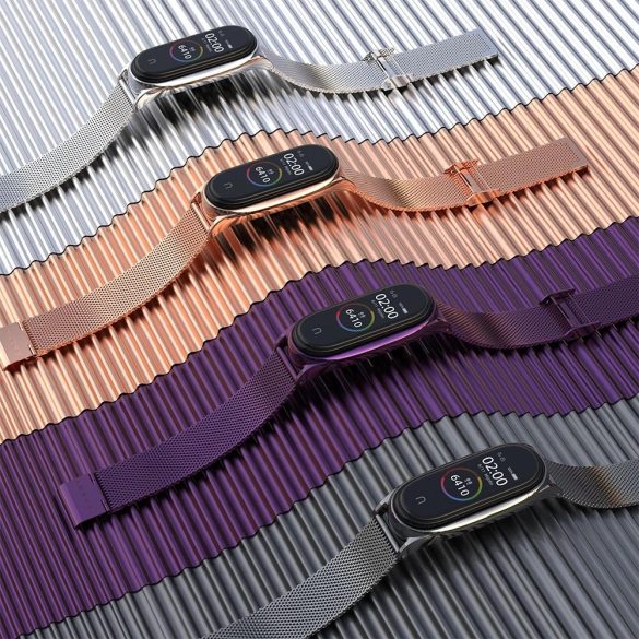 Tech-Protect MilaneseBand csereszíj Xiaomi Mi Band 7 / Xiaomi Mi Band 7 NFC - arany színű