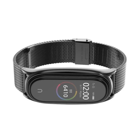 Tech-Protect MilaneseBand csereszíj Xiaomi Mi Band 7 / Xiaomi Mi Band 7 NFC - fekete