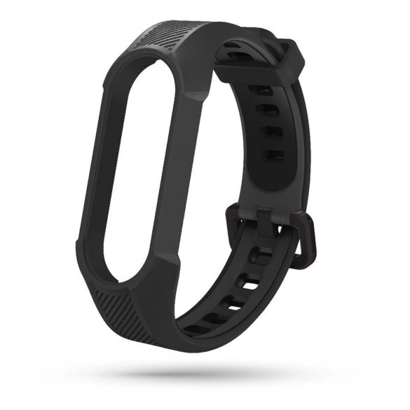 Tech-Protect Armor csereszíj Xiaomi Mi Band 5 / Xiaomi Mi Band 6 / Xiaomi Mi Band 7 / Xiaomi Mi Band 7 NFC - fekete