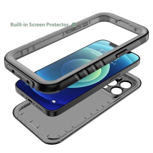 Tech-Protect ShellBox vízálló tok iPhone 7/8/SE 2020/SE 2022 - fekete