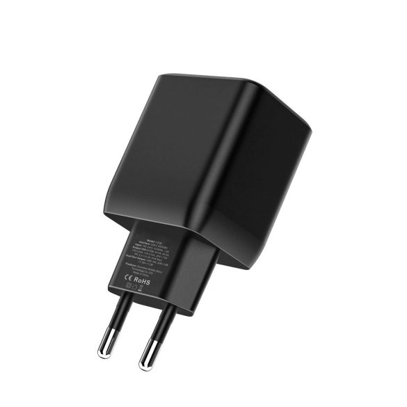 Tech-Protect C35W-2 hálózati töltő 2xUSB-C csatlakozással 35W PD - fekete