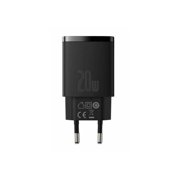 Hálózati Töltő Baseus Usb + Usb-C 20W Qc 3.0 Ccxj-B01 Fekete