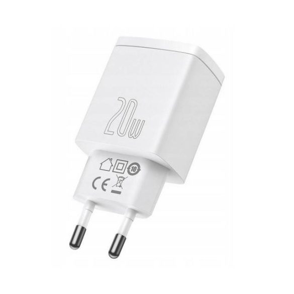 Hálózati Töltő Baseus Usb + Usb-C 20W Qc 3.0 Ccxj-B02 Fehér