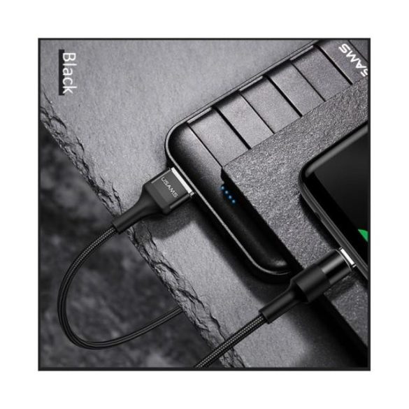 Kábel USB USB-C 2A 1,2m USA U5 SJ221TC01 US-SJ221 fekete