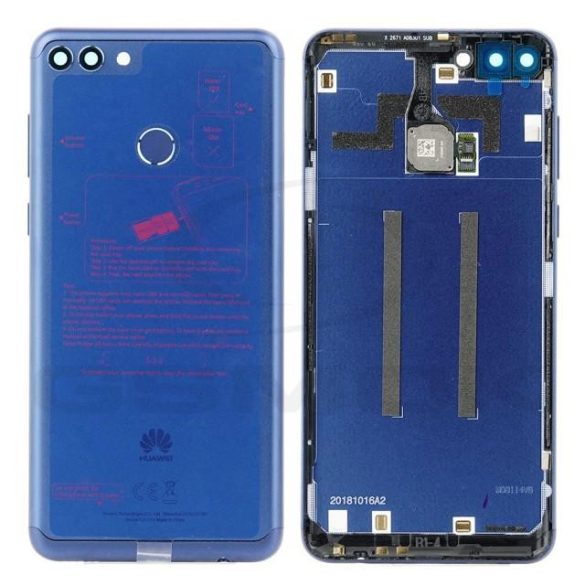 Akkumulátor ház Huawei Y9 2018 Sapphire Kék 02352bbn Eredeti szervizcsomag