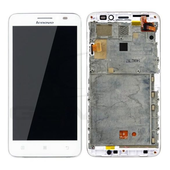 LCD + Touch Pad Teljes Lenovo A606 fehér tok 5D69A6N1K7 Eredeti Serivce Pack