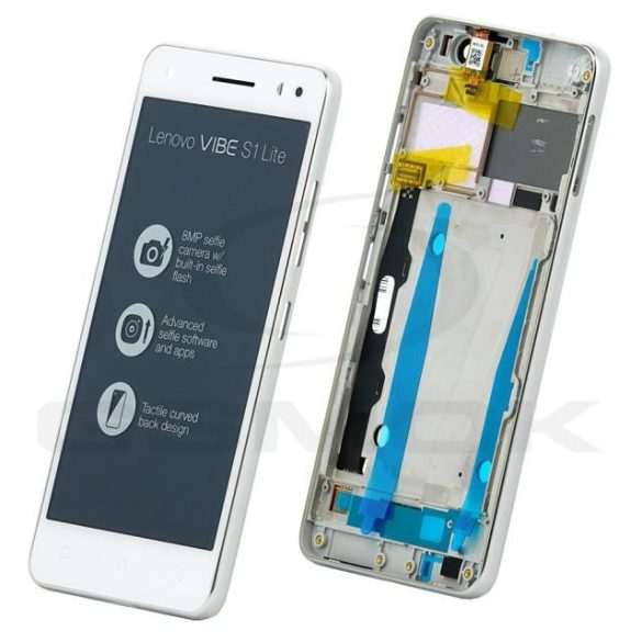 LCD + Touch Pad Teljes Lenovo Vibe S1 Lite fehér tok 5D68C05175 Eredeti szervizcsomag