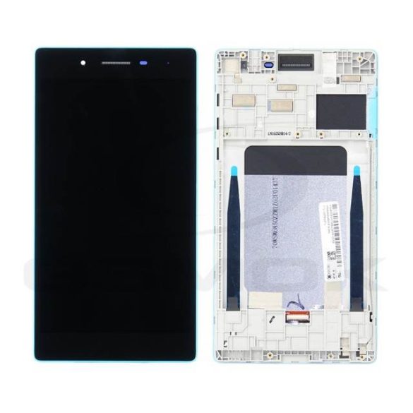 Lcd + Touch Pad Komplett Lenovo Tab 3 A7-30M Kék Kerettel 5D68C05758 Eredeti Szervizcsomag