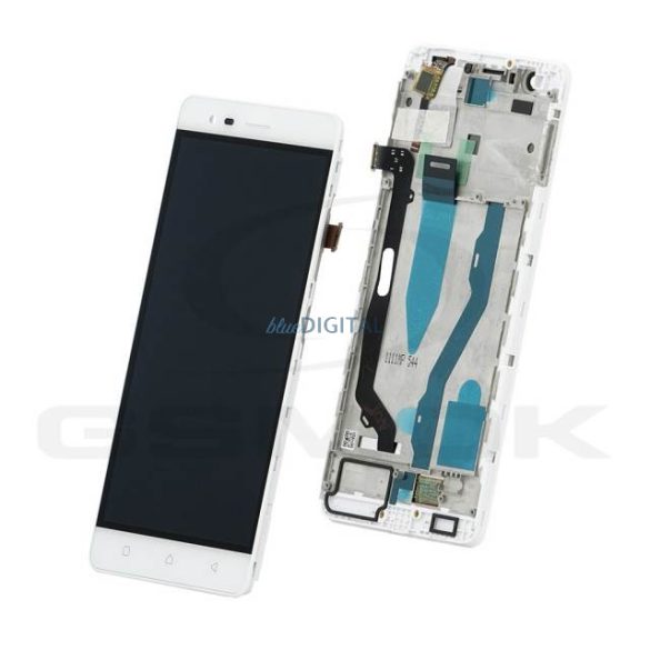 Lcd + Touch Pad Komplett Lenovo Vibe K5 Note Fehér Keret 5D68C05525 Eredeti Szervizcsomaggal