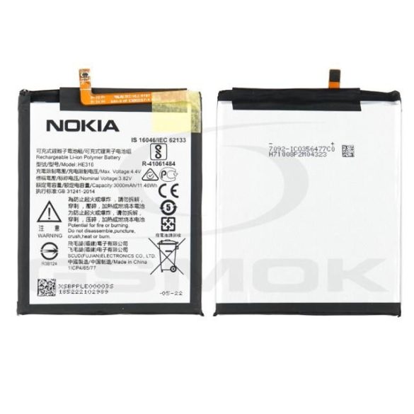 Akkumulátor Nokia 6 He316 bpple00003s 3000mah Eredeti