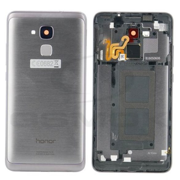 Akkumulátor Fedél Huawei Honor 7 Lite / Honor 5C Szürke Ujjlenyomat Olvasóval 02350Tux Eredeti Szervizcsomag