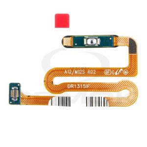 Ujjlenyomat Modul Szenzorral Samsung M127 Galaxy M12 Fekete Gh96-14188A [Eredeti]