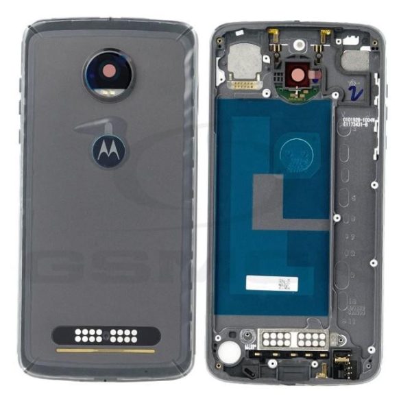Akkumulátor ház Motorola Moto Z2 Play Gray 01019373402W Eredeti szervizcsomag