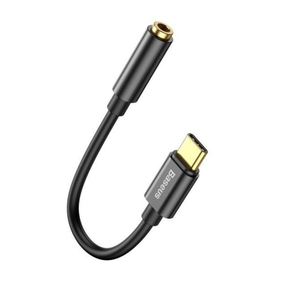 Adapter Audio USB-C a Minijack 3,5 mm-es baseus L54 Catl54-01 fekete