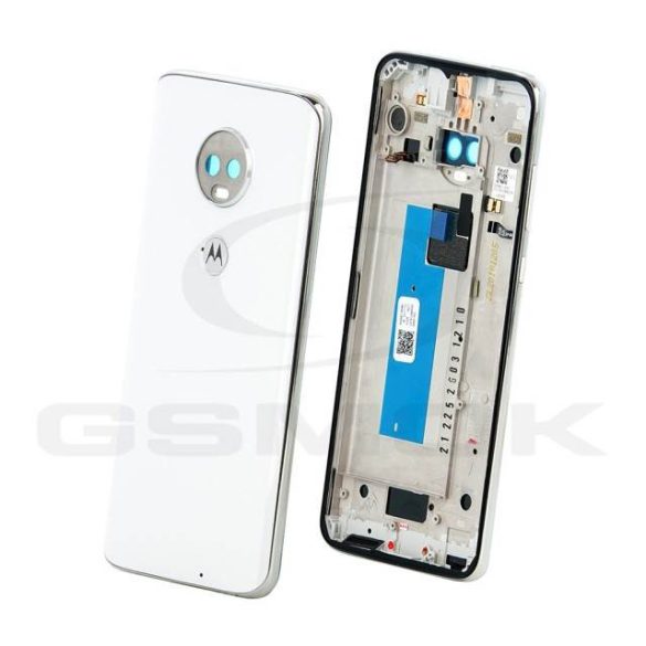 Akumulátor Fedél Középső Borítástel Motorola Moto G7 Fehér 5S58C13357 Eredeti Szervizcsomag