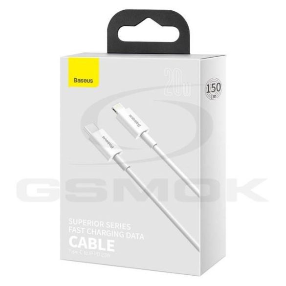 Kábel Usb-C Lightning 20W 1M Baseus Superior Catlys-A02 Fehér