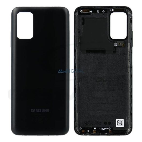 Akkumulátor Fedél Ház Samsung A037 Galaxy A03S Fekete Gh81-21266A Eredeti Szervizcsomag