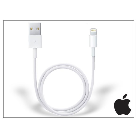 Apple iPhone Lightning eredeti, gyári USB töltő- és adatkábel 50 cm-es vezetékkel - Lightning - ME291ZM/A (Power Bank-hoz, ill. autóba ajánlott)