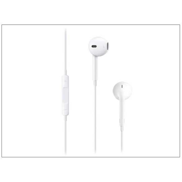 Apple iPhone 3G/3GS/4/4S/5/5S/5C/SE/6/6S eredeti távirányítós, sztereó headset mikrofonnal - MD827ZM/A - MNHF2ZM/A - fehér