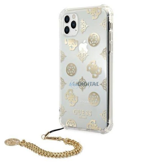 Guess GUHCN65KSPEGO iPhone 11 Pro Max 6.5 „arany / arany tok bazsarózsa Chain Kollekció