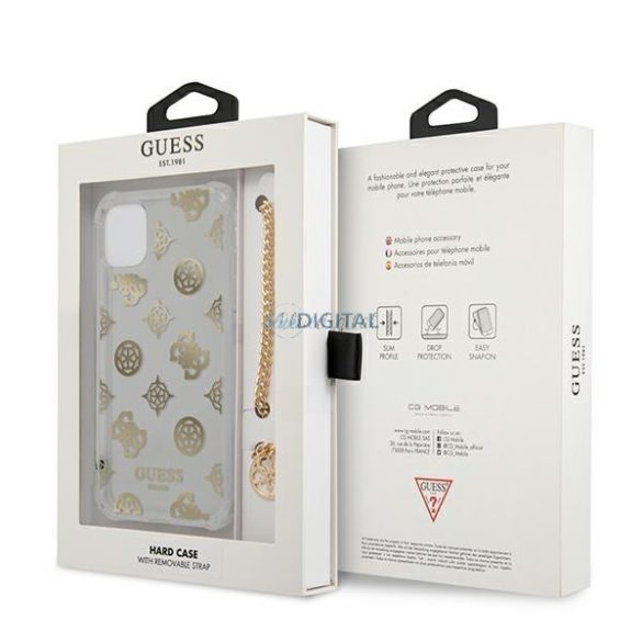 Guess GUHCN65KSPEGO iPhone 11 Pro Max 6.5 „arany / arany tok bazsarózsa Chain Kollekció