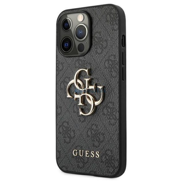 Guess GUHCP13L4GMGGR iPhone 13 Pro / 13 6.1 "szürke keménycukor 4g tok