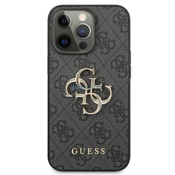 Guess GUHCP13L4GMGGR iPhone 13 Pro / 13 6.1 "szürke keménycukor 4g tok