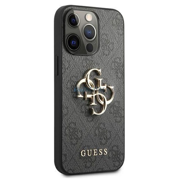 Guess GUHCP13L4GMGGR iPhone 13 Pro / 13 6.1 "szürke keménycukor 4g tok