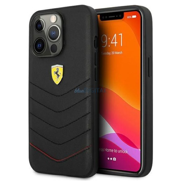 Ferrari FEHCP13LRQKK IPHONE 13 PRO / 13 6,1 "fekete tok OFF TRACKLED