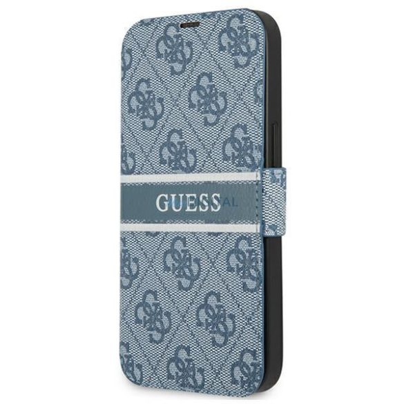 Guess GUBKP13L4GDBL IPHONE 13 PRO / 13 6.1 "Kék / kék könyv 4G csík tok