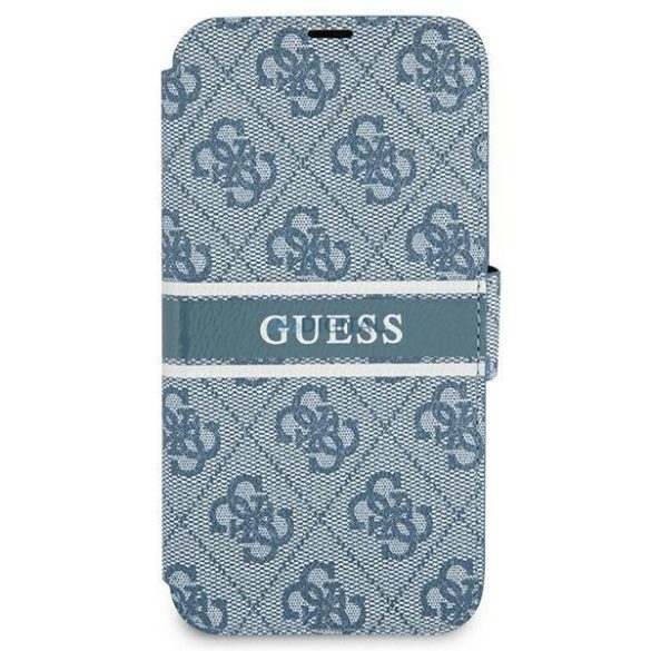 Guess GUBKP13L4GDBL IPHONE 13 PRO / 13 6.1 "Kék / kék könyv 4G csík tok