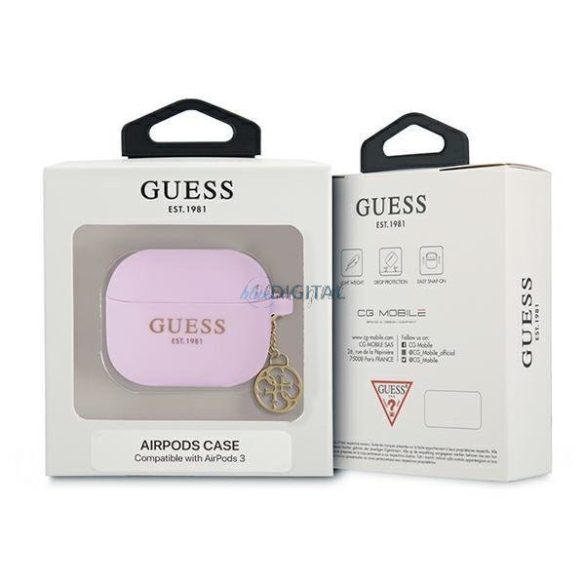 Guess GUA3LSC4EU AIRPODS 3 tok Lila / Lila Charm Kollekció