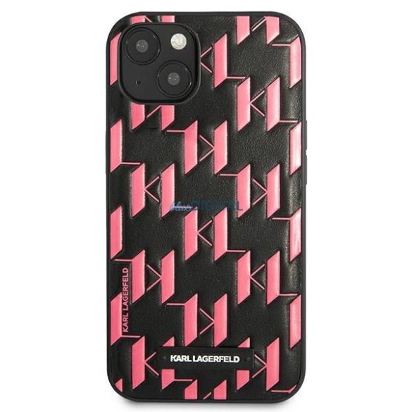 Karl Lagerfeld KLHCP13SMNMP1P iPhone 13 mini 5,4 "hardcase rózsaszín monogram plakett