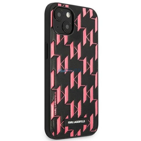 Karl Lagerfeld KLHCP13SMNMP1P iPhone 13 mini 5,4 "hardcase rózsaszín monogram plakett