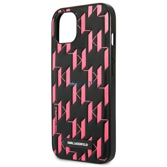 Karl Lagerfeld KLHCP13SMNMP1P iPhone 13 mini 5,4 "hardcase rózsaszín monogram plakett