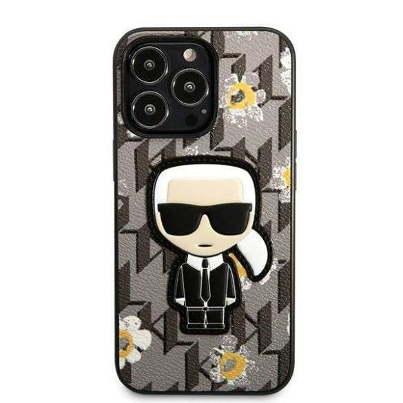 Karl Lagerfeld KLHCP13XPMNFIK1 iPhone 13 Pro Max 6,7" szürke Virág ikonikus Karl