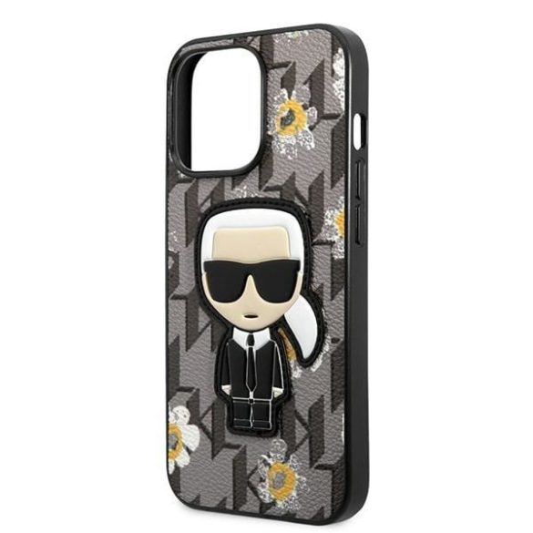 Karl Lagerfeld KLHCP13XPMNFIK1 iPhone 13 Pro Max 6,7" szürke Virág ikonikus Karl