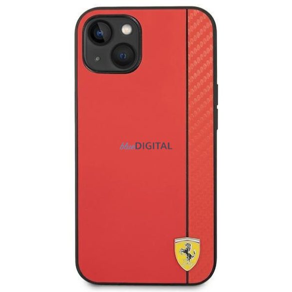 Ferrari FEHCP14SAXRE iPhone 14 6.1 "piros keménytok Carbon