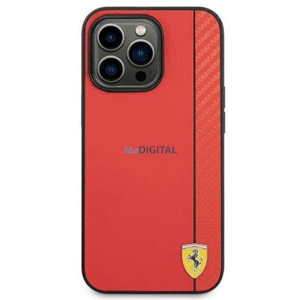 Ferrari FEHCP14LAXRE iPhone 14 Pro 6,1" piros keménytok Carbon