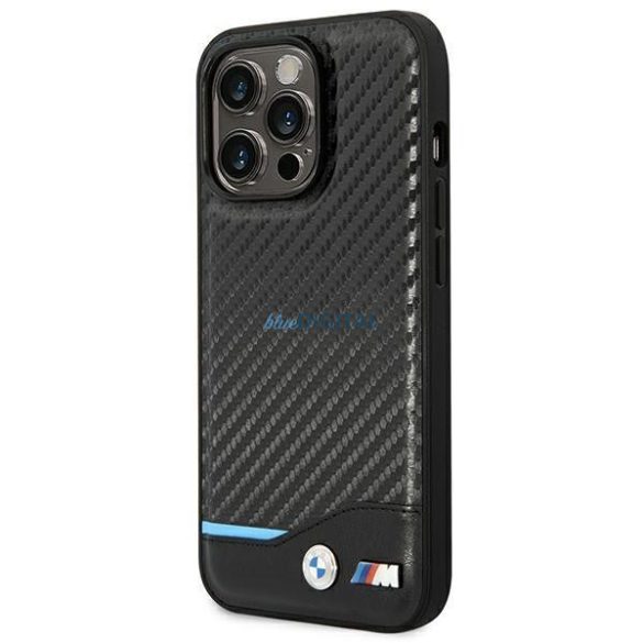 tok BMW BMHCP14X22NBCK iPhone 14 Pro Max 6.7 "fekete bőr Carbon