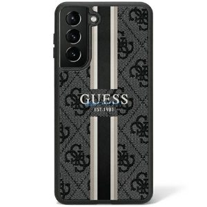 Guess GUHCS23LP4RPSK Samsung Galaxy S23 Ultra S918 fekete/fekete keménytok 4G nyomtatott csíkos 4G