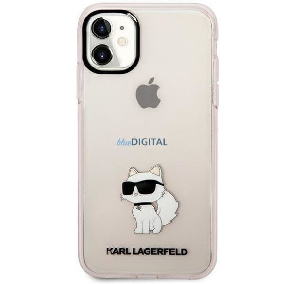 Karl Lagerfeld KLHCN61HNCHTCP iPhone 11 / Xr 6.1" rózsaszín keménytok ikonikus Choupette