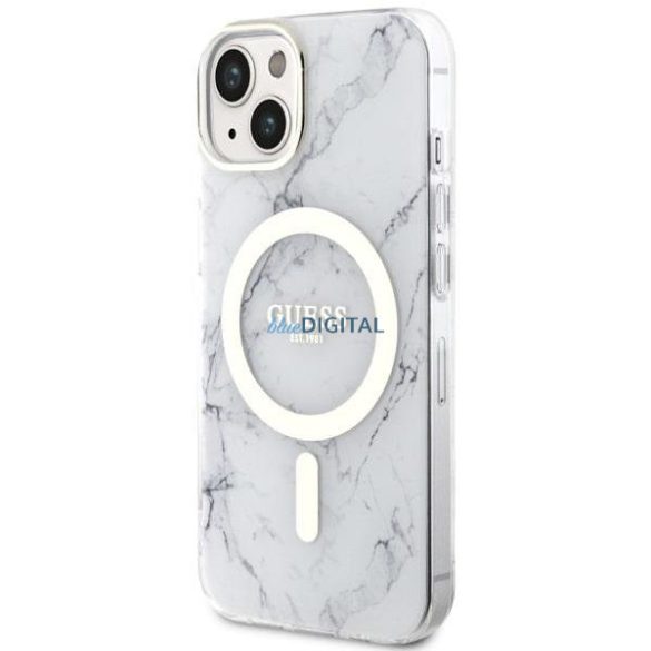 Guess GUHMP14SPCUMAH iPhone 14 6.1" fehér keménytok Márvány MagSafe