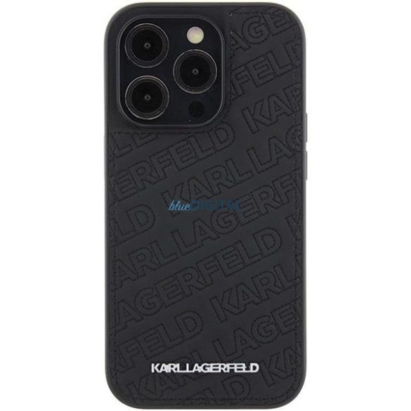 Karl Lagerfeld steppelt K mintás tok iPhone 15 Pro Max - fekete