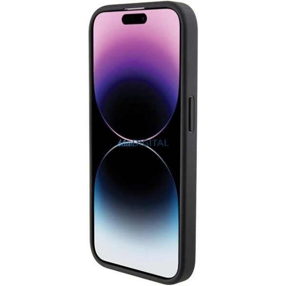 Karl Lagerfeld steppelt K mintás tok iPhone 15 Pro Max - fekete