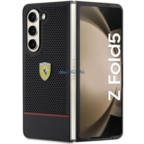 Ferrari Perforated Line tok Samsung Galaxy Z Fold 5 - fekete